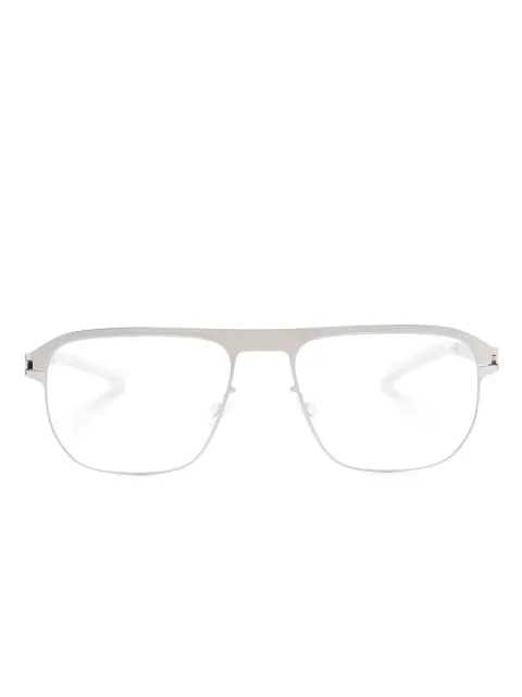 Mykita Lorenzo rectangle-frame glasses Silver LORENZO