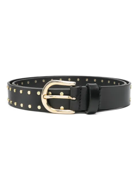 ISABEL MARANT Zap stud-embellished belt Black CE015CFAB1B21A