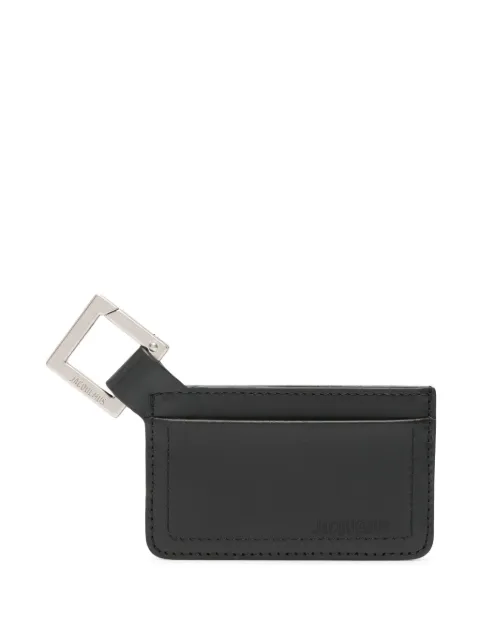 Jacquemus square carabiner card holder Black 245SL1253061
