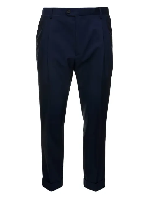 Reveres 1949 pleated cuffed trousers Blue 41039112336