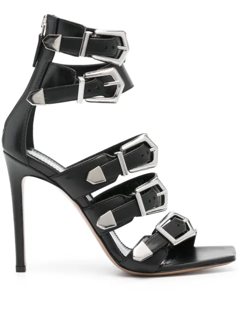 Paris Texas Ursula 105mm buckled sandals Black PX1153XLTH3