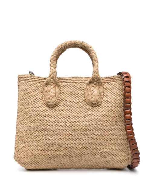 IBELIV Rary woven tote bag Neutrals RARYTEA