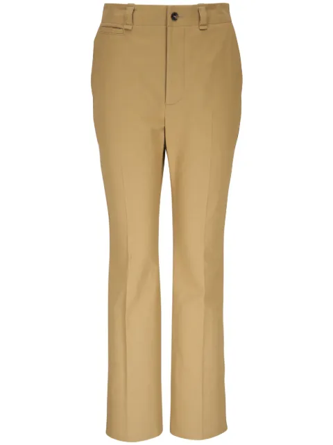 Saint Laurent straight-leg cotton trousers Neutrals 786680Y1A62