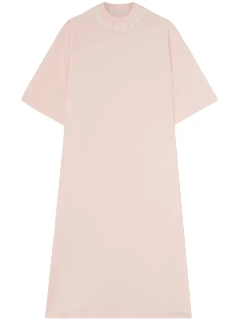 Palm Angels Classic Logo cotton dress Pink PWDB105S24FLE0013403