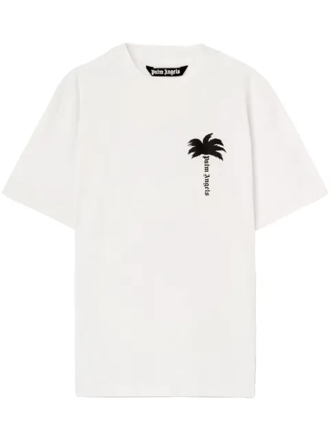 Palm Angels The Palm cotton T-shirt White PMAA072S24JER0070110