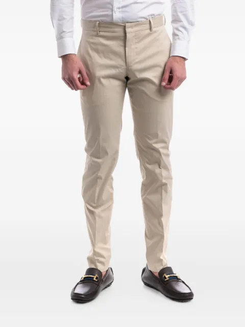 PT Torino cotton-blend straight-leg trousers Neutrals COASEPZZ0KLTNU56