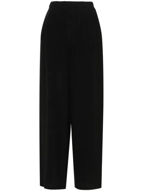 Max Mara Zigano silk palazzo pants Black 2311360939600