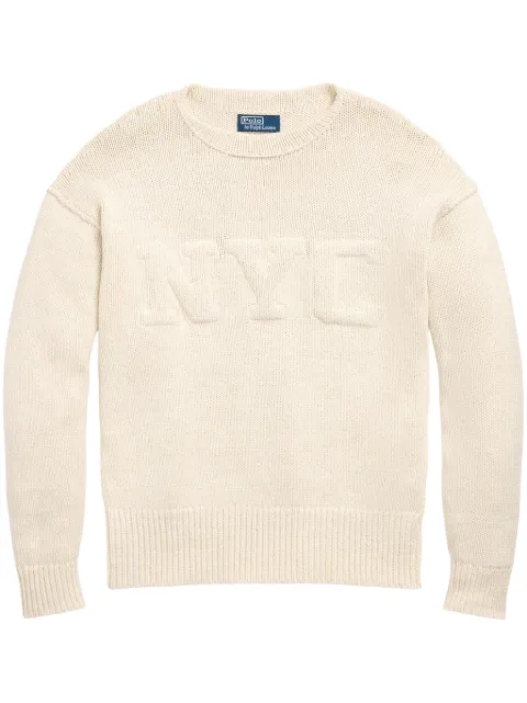 Polo Ralph Lauren cotton-blend long sleeved pullover Neutrals 710941112001
