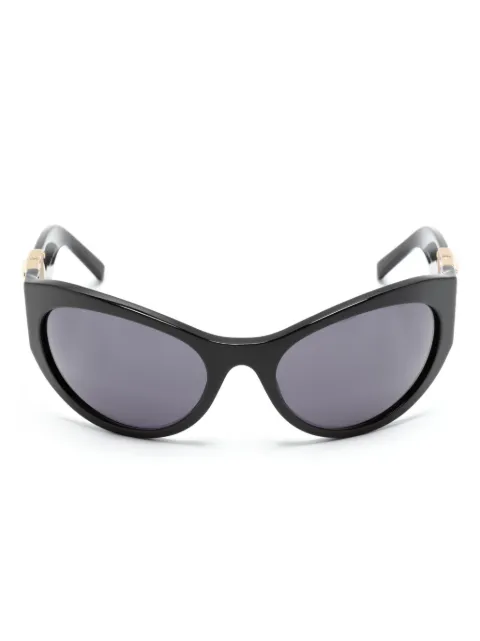 Givenchy Eyewear 4G-plaque oversize-frame sunglasses Black GV40073I