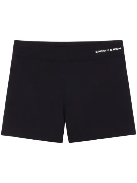 Sporty & Rich logo-print shorts Black SH044300315BA01