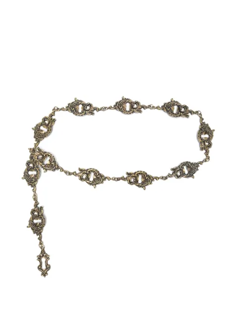 Moschino Pre-Owned 2000s baroque-chain belt Gold MOS250FNA