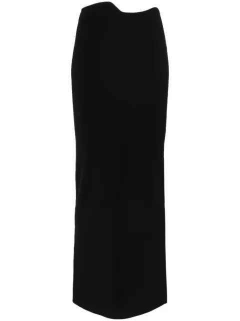 Christopher Esber asymmetric-waist midi skirt Black 24024126