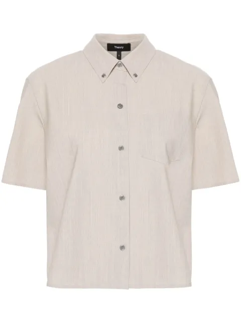 Theory mélange-effect shirt Neutrals O0101516