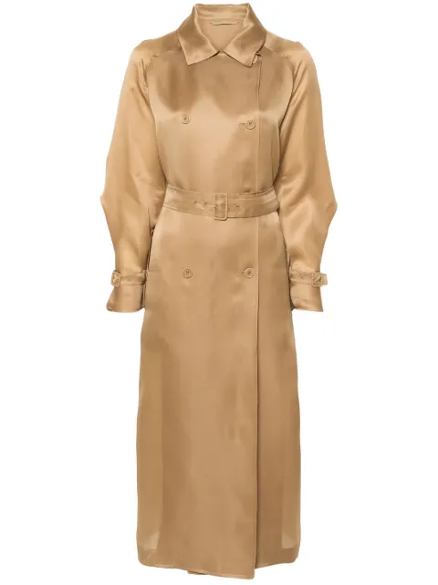 Max Mara Sacco double-breasted trench coat Neutrals 2411121173600