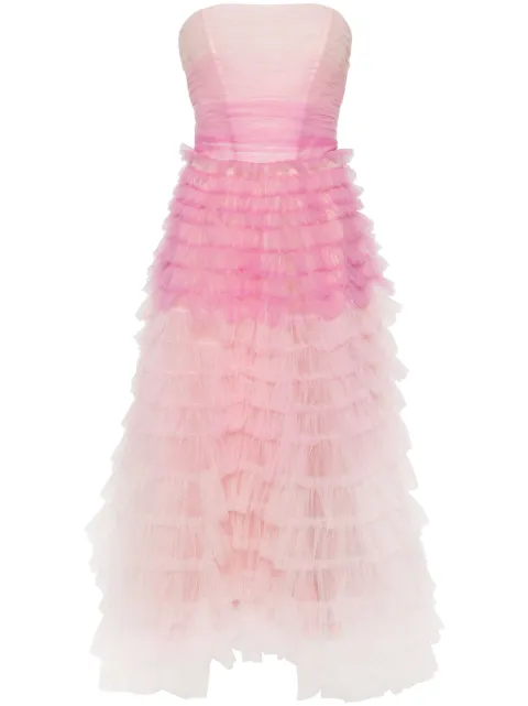 Ana Radu gradient-effect tulle dress Pink 40860