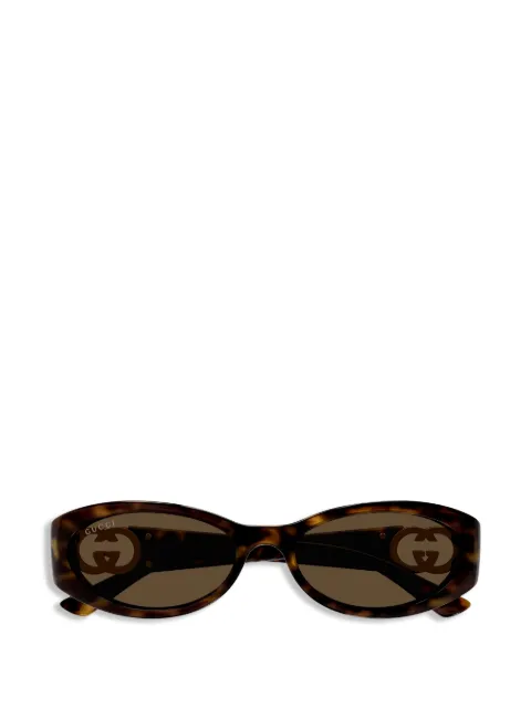 Gucci Eyewear oval-frame sunglasses Brown GG1660S