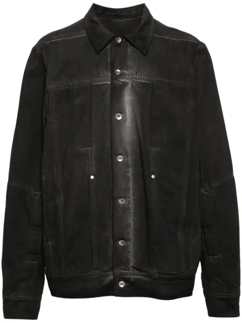 Rick Owens Lido Worker denim jacket Black RR01D3704DK