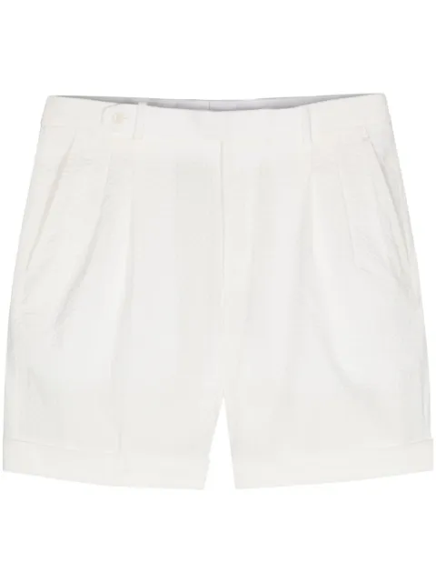 Brioni seersucker chino shorts White RPAW0LPB004