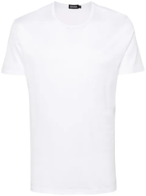 Zegna crew-neck cotton T-shirt White N2M20011