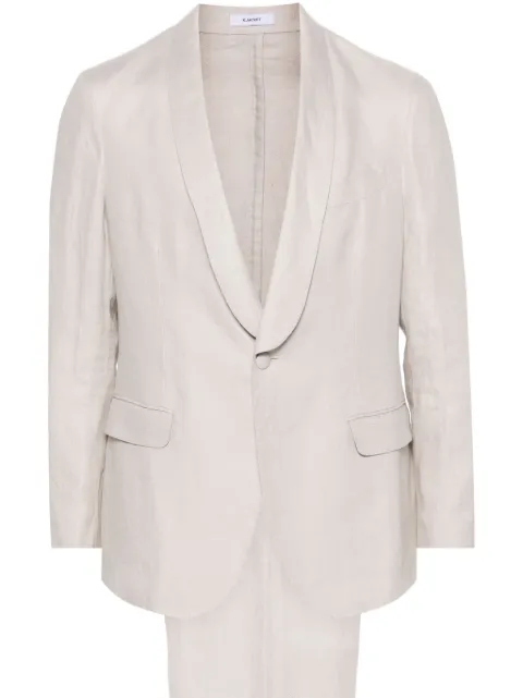 Boglioli single-breasted linen suit Neutrals N8232EWSB4114