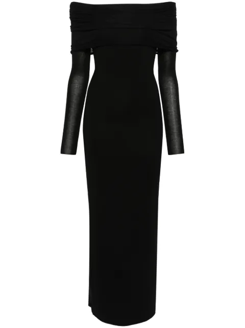 MANURÍ Amara 2.6 maxi dress Black MRSS24DR9CH027X
