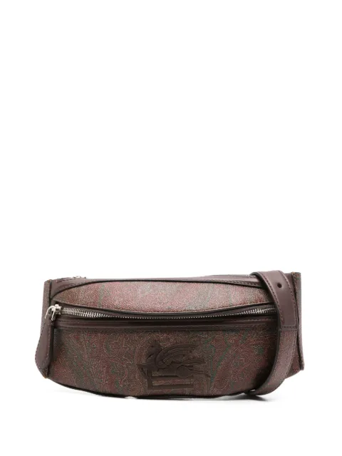 ETRO Pegaso-embroidered paisley belt bag Brown MP1G0002AA012