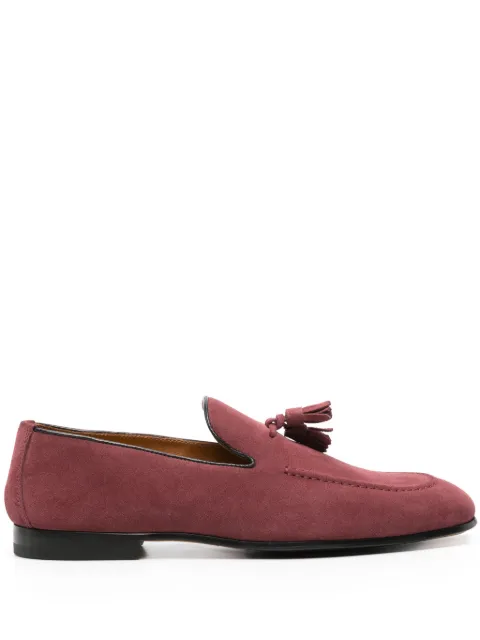 Doucal's tassel-detail suede loafers Red DU1080PANNUF106NL04