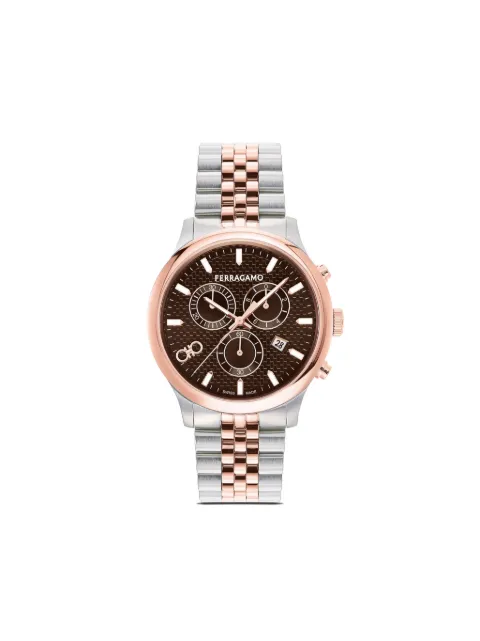 Ferragamo Duo Chronograph Q 42mm Brown SFEZ00824