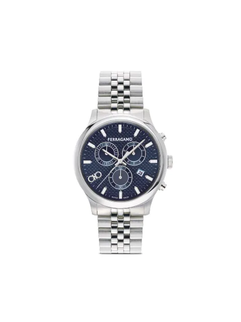 Ferragamo Duo Chronograph Q 42mm Blue SFEZ00624