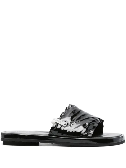 Premiata patent leather slides Black M6650