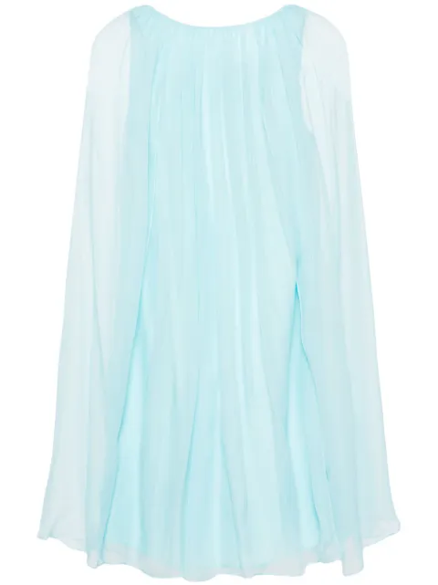 Max Mara tie-detail mini dress Blue 2411221034600