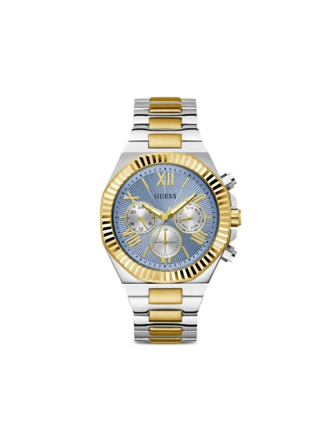 GUESS USA Equity stainless steel 44mm watch Blue GW0703G3