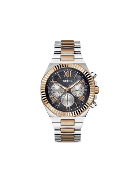 GUESS USA Equity stainless steel 44mm watch Black GW0703G4