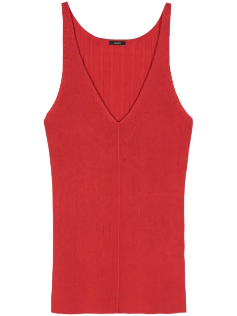 JOSEPH Satiny tank top Red JF008286