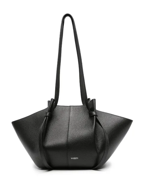 Yuzefi Mochi leather tote bag Black YUZCOHBMOL034