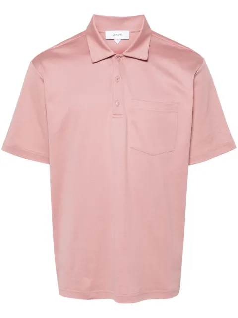 Lardini jersey cotton polo shirt Pink EQLPMC79EQ62024