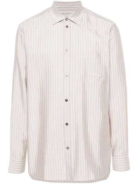 Golden Goose long-sleeve striped shirt Neutrals GMP00246P001372