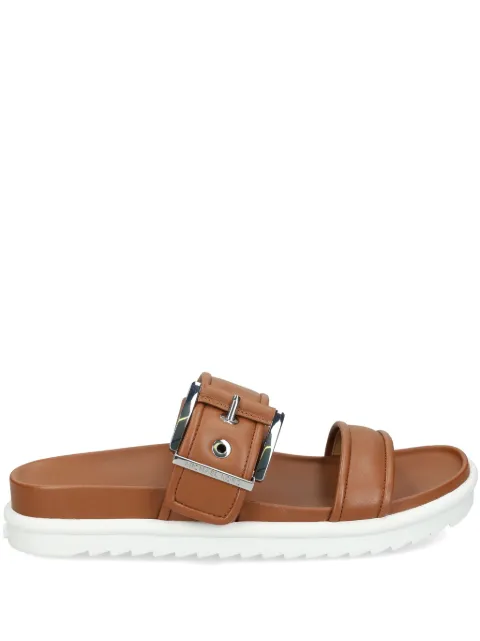 Michael Kors buckled leather sandals Brown 40S4COPS3L