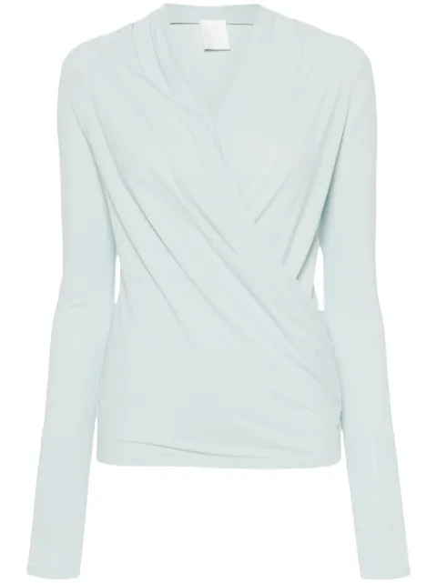 Givenchy V-neck draped blouse Blue BW618S312P