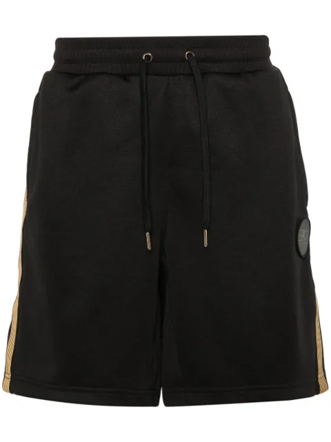 Ea7 Emporio Armani logo-patch shorts Black 3DPS67PJMTZ