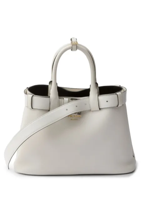 Prada small Buckle tote bag White 1BA434VOBO2CY9