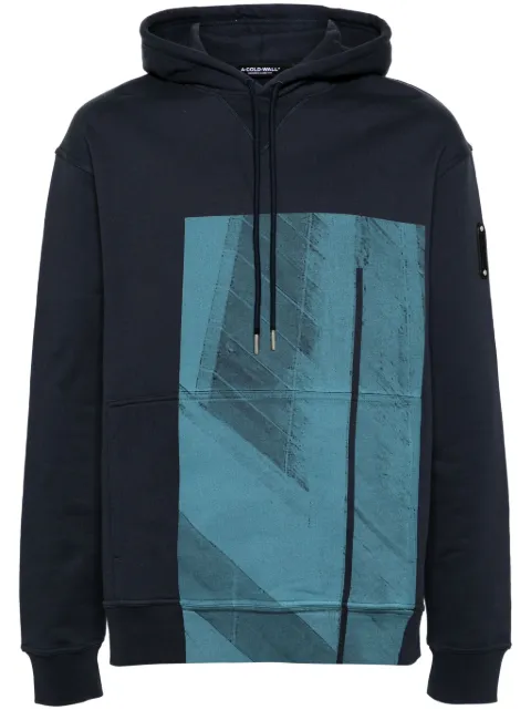 A-COLD-WALL* Strand cotton hoodie Blue ACWMW186