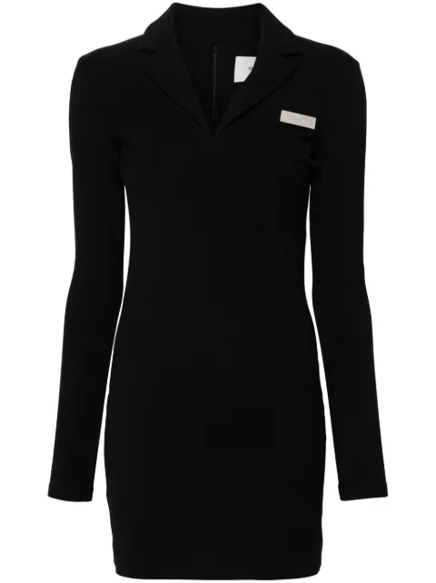 Coperni logo-plaque mini dress Black COPR91833