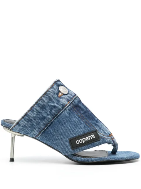 Coperni 70mm denim sandals Blue COPSH51202