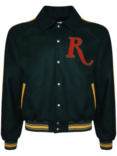 RHUDE Varsity wool bomber jacket Green RHPS24JA13189373
