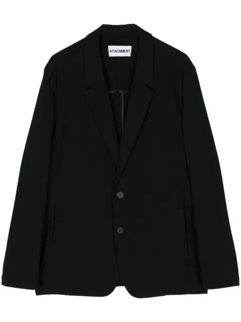 Attachment single-breasted blazer Black AG41019
