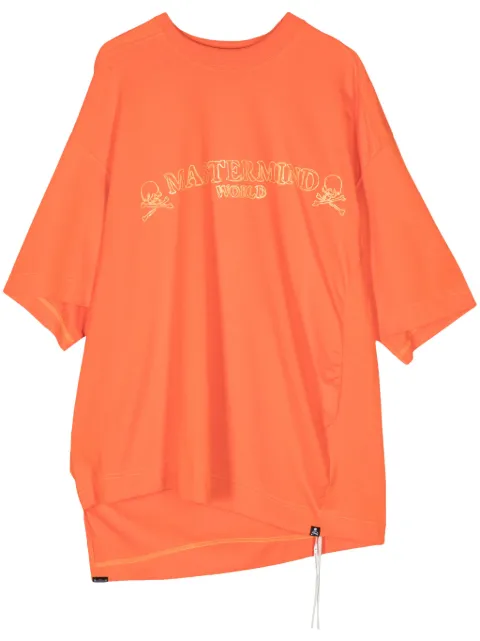 Mastermind World logo-print cotton T-shirt Orange MW24S12TS041ORNG