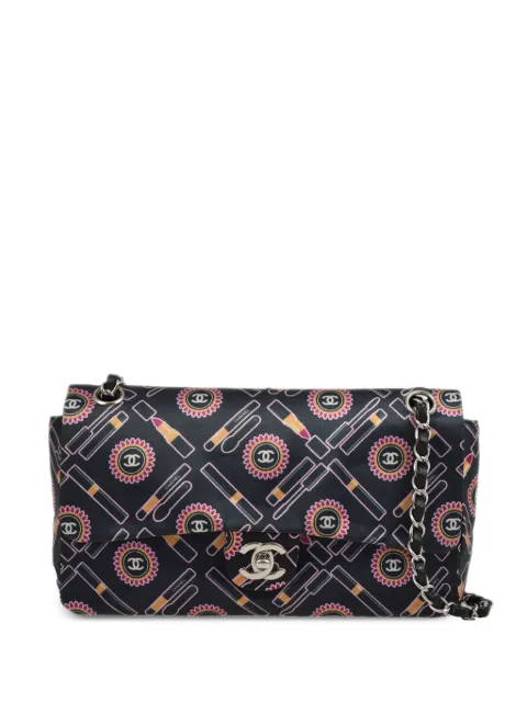 CHANEL Pre-Owned 2005 Lipstick Classic Single Flap shoulder bag Black 9325545