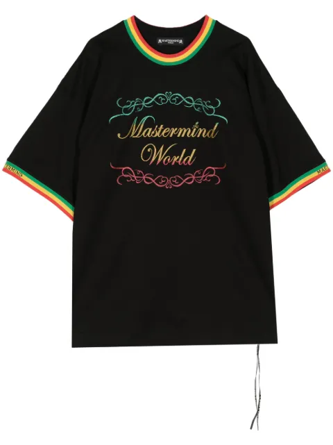 Mastermind World Rasta logo-print cotton T-shirt Black MW24S12TS051