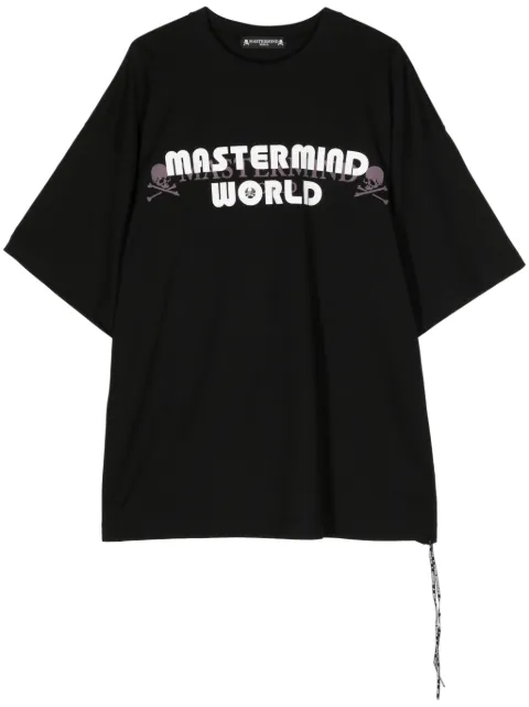 Mastermind World logo-print cotton T-shirt Black MW24S12TS070